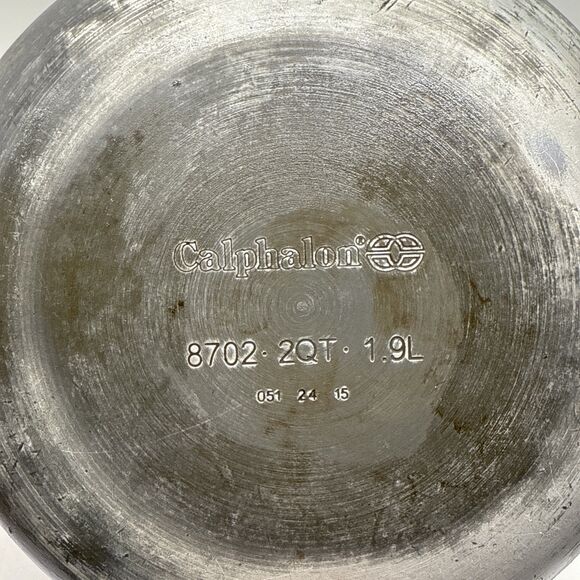 CALPHALON 2Qt Cooking Sauce Pan Pot 8702 with Lid - Picture 3 of 7